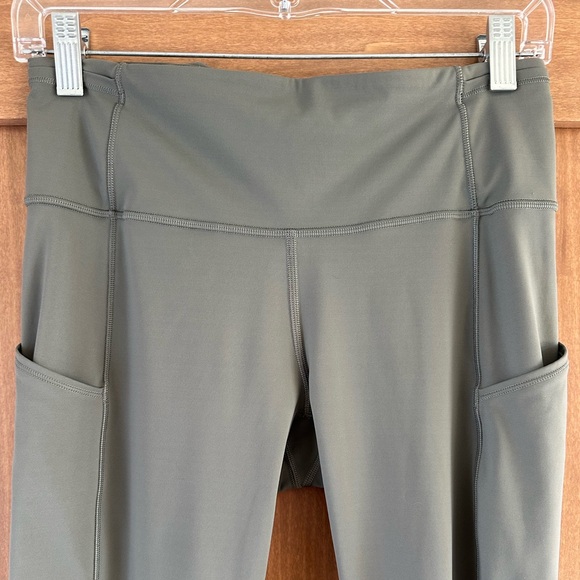 Lululemon Fast & Free Crop II Nulux 19" Grey Sage size 8 W6AS5S - Picture 7 of 16